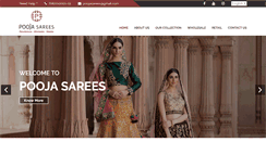 Desktop Screenshot of poojasarees.in